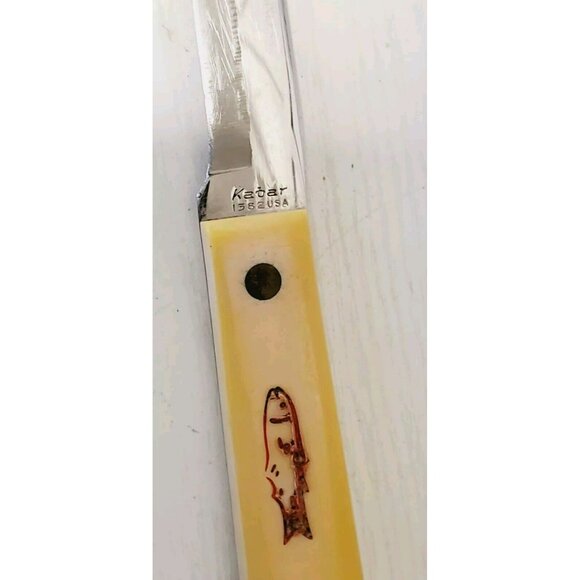Kabar 1382 USA Fillet Knife With Leather Sheath - Picture 3 of 8